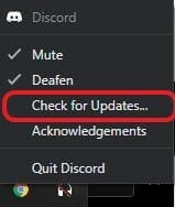 How to update Discord 